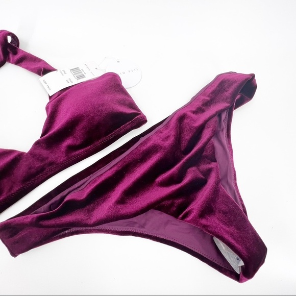 ✅ NWT Radio Fiji Velour 2PC Swimsuit Size Large TOP AND BOTTOM - Picture 7 of 16
